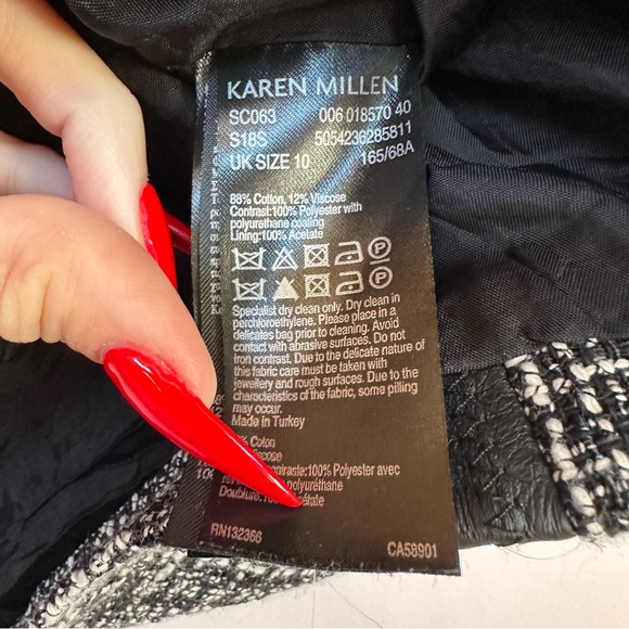 Karen Millen Black & White Skirt - Picture 7 of 10